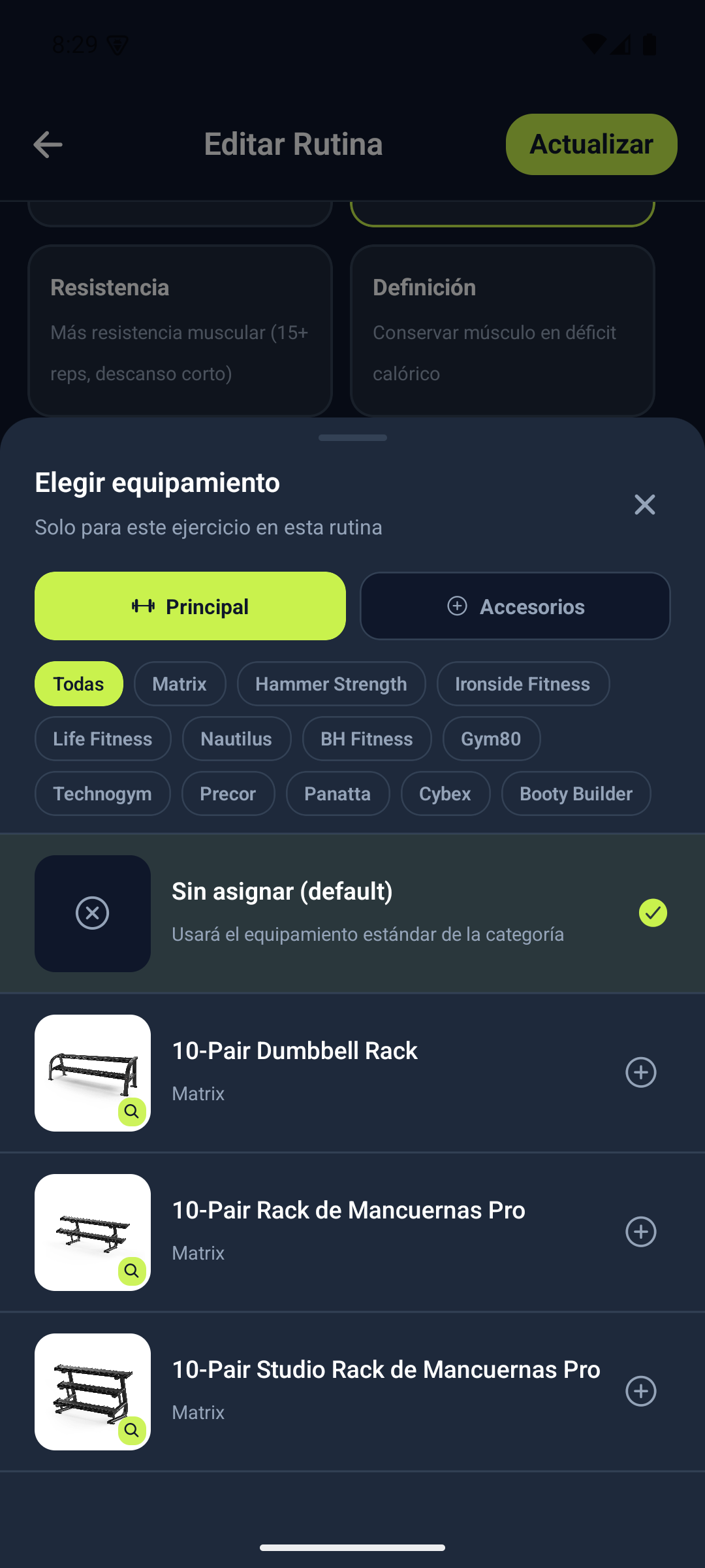 Cambiaste de máquina. Weilo traduce tu peso